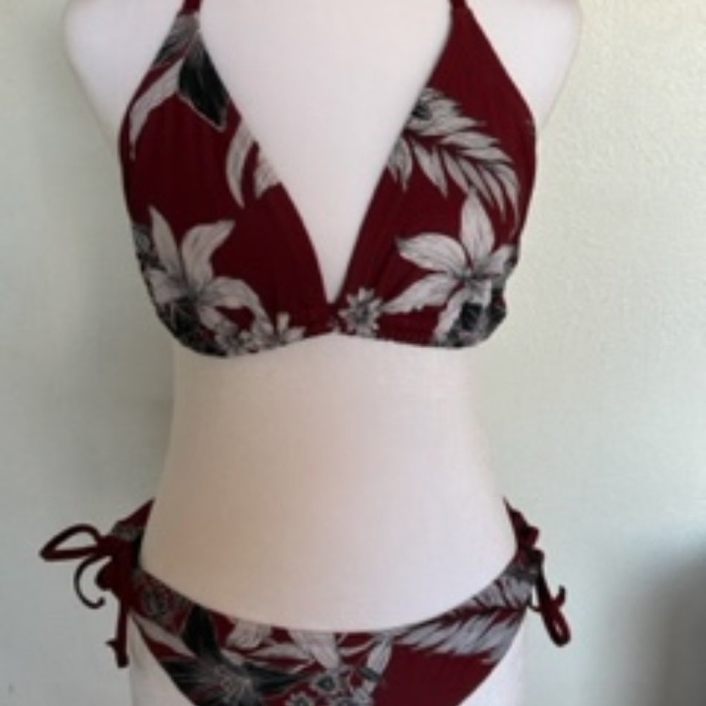 Kona Sol Hawaiian print bikini